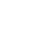 A black and white icon of a mobile phone.